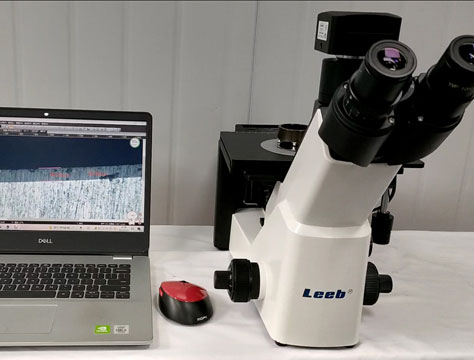 倒置金相顯微鏡試用現場